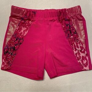 Danskin Now Girls Pink Athletic Stretchy Shorts- Size S (6/6X)